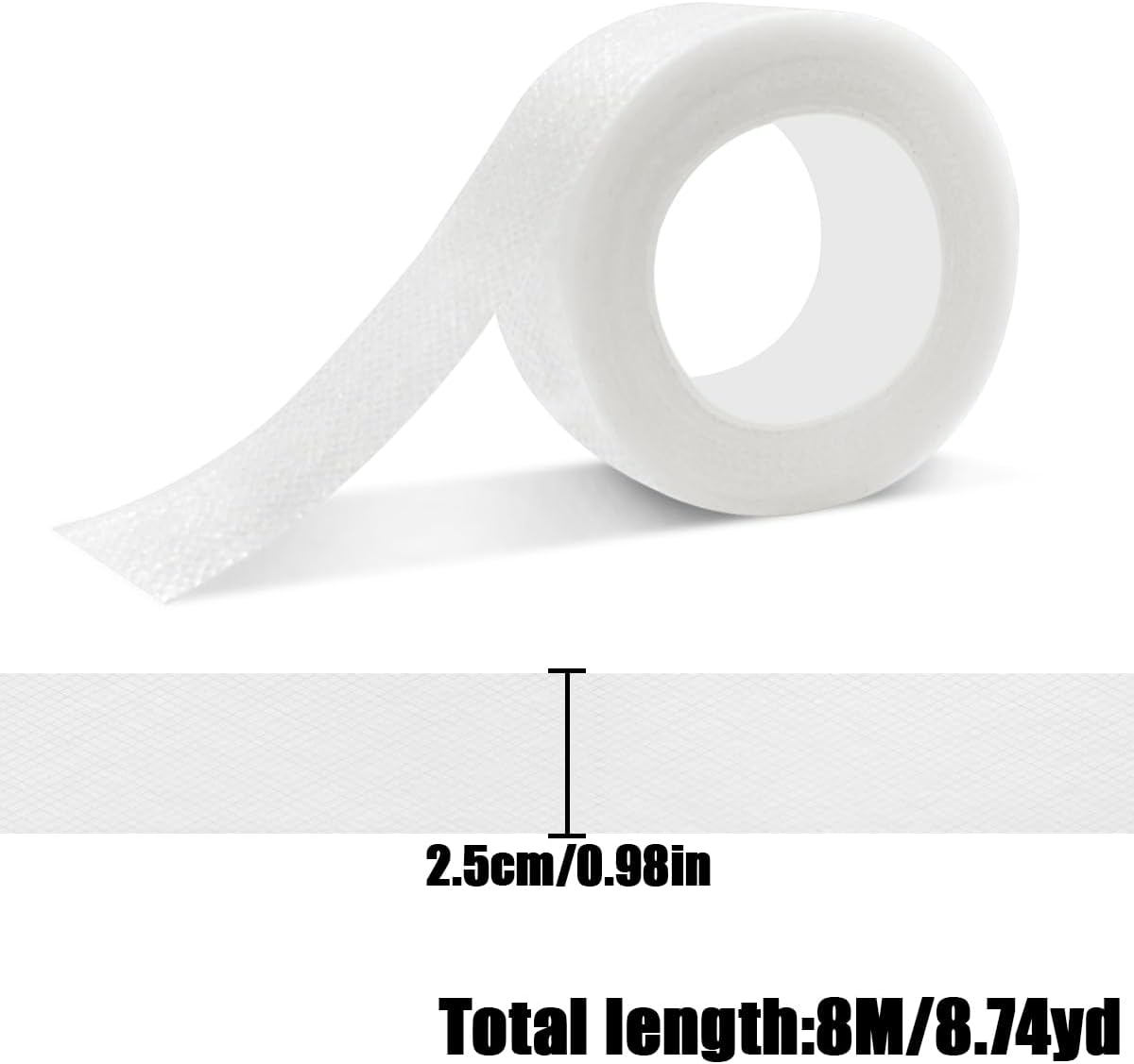 NILLOS Adhesive Collar Protection Pads, 2 Rolls Collar Sweat Pad Set for Blouses, Golf Caps, Shirts, T-Shirts, Tennis Visors (8M X 2.5Cm/Rolls) image number 5