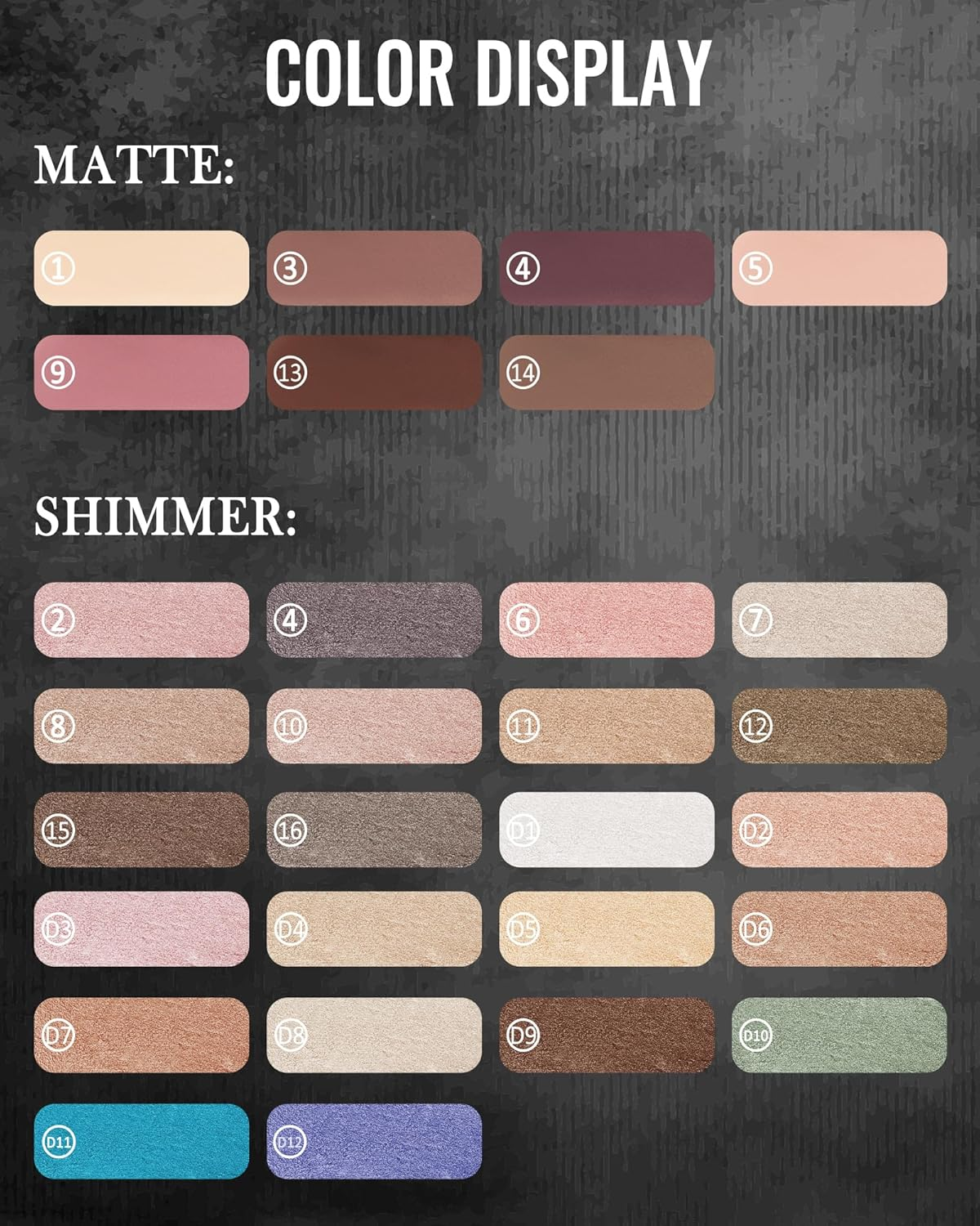 Blue Glitter Eyeshadow Stick, Rotating Creamy Silky Eyeshadow Stick, Waterproof and Long-Lasting, Shimmer Eyeshadow Pen Crayon with Smudger, Highly Pigmented Eye Makeup for Wrinkle Free D12