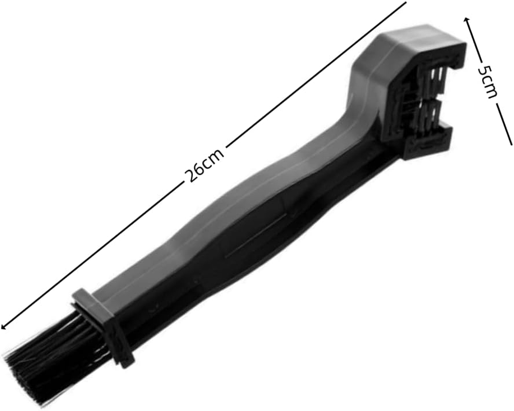 GYWHOOFT Bike Chain Cleaning Brush, 3-Sided Bristle Gear Grunge Cleaner for Bike and Motorcycle Chains, Durable Bristles for Drivetrain Maintenance and Wheel Sprocket Cleaning(Black) image number 1