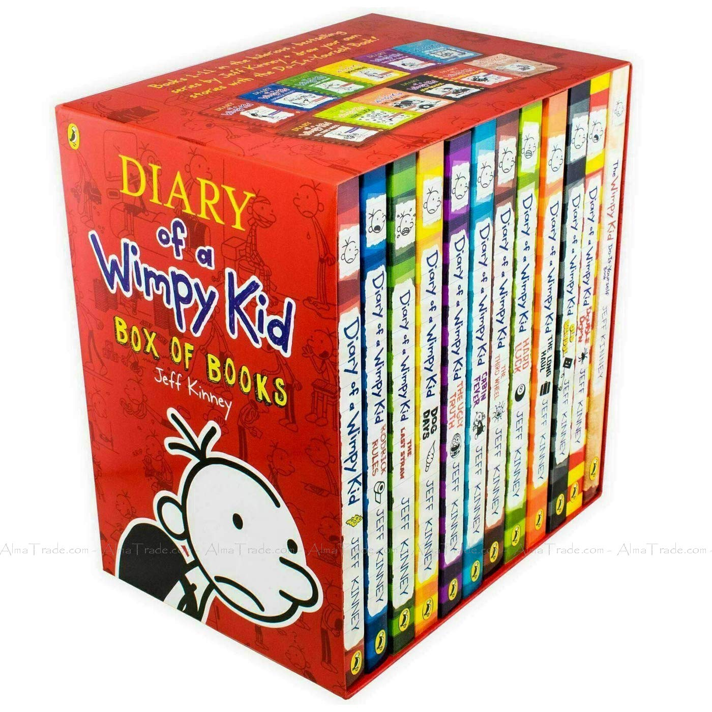 Diary of a Wimpy Kid 12 Books Complete Collection Set New(Diary of a Wimpy Kid,Rodrick Rules,The Last Straw,Dog Days,The Ugly Truth,Cabin Fever,The Third Wheel,Hard Luck,The Long Haul,Old School..Etc image number 2