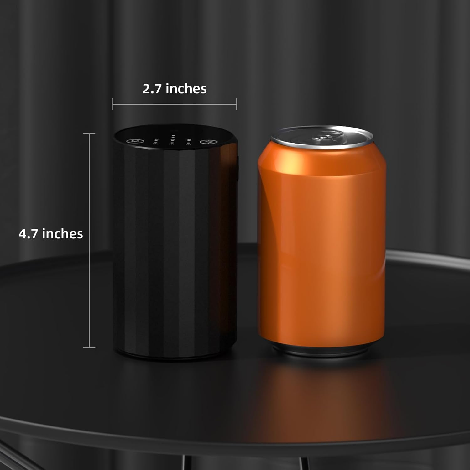 Waterless Essential Oil Diffuser Aromatherapy Scent Diffusers for Home Large Room, Bedroom, Car, Office, Desk, Battery Operated Mini Portable Air Freshener (Black) - Golden image number 4