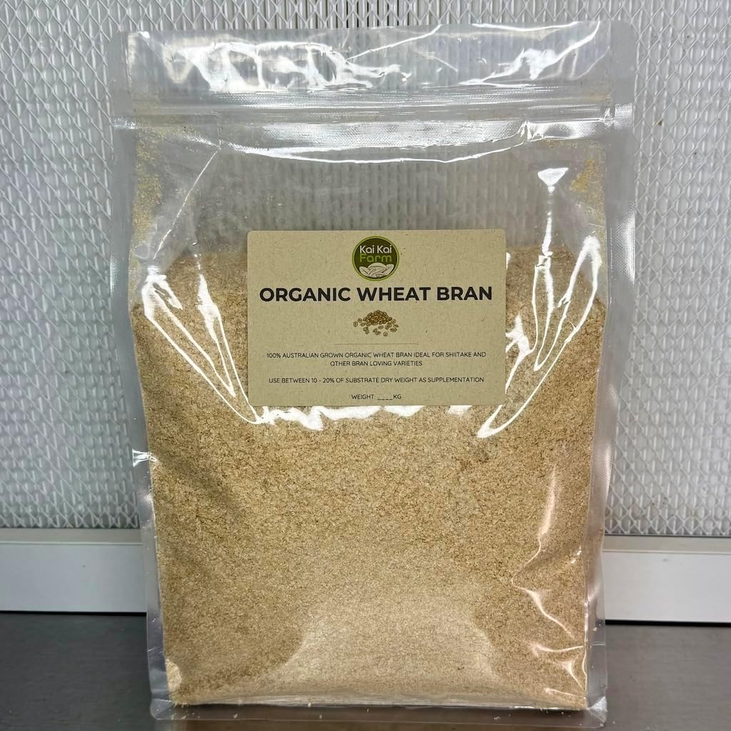 Kai Kai Farm'S Organic Wheat Bran for Mushroom Substrate | 1KG | Supplementation for Grain & Sawdust | 100% Australian Grown