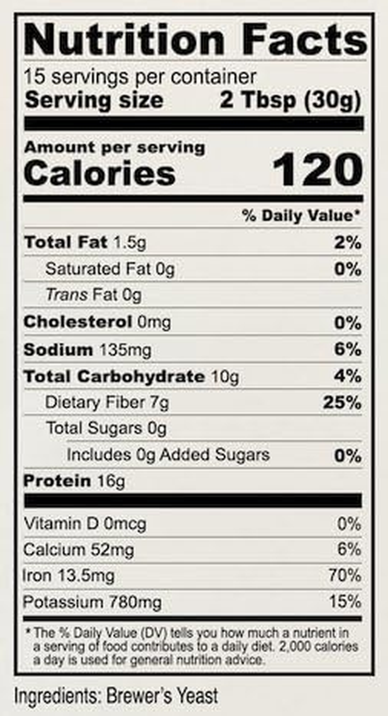 Anthony'S Goods Brewer'S Yeast, 1Lbs, Made in USA, Gluten Free image number 1