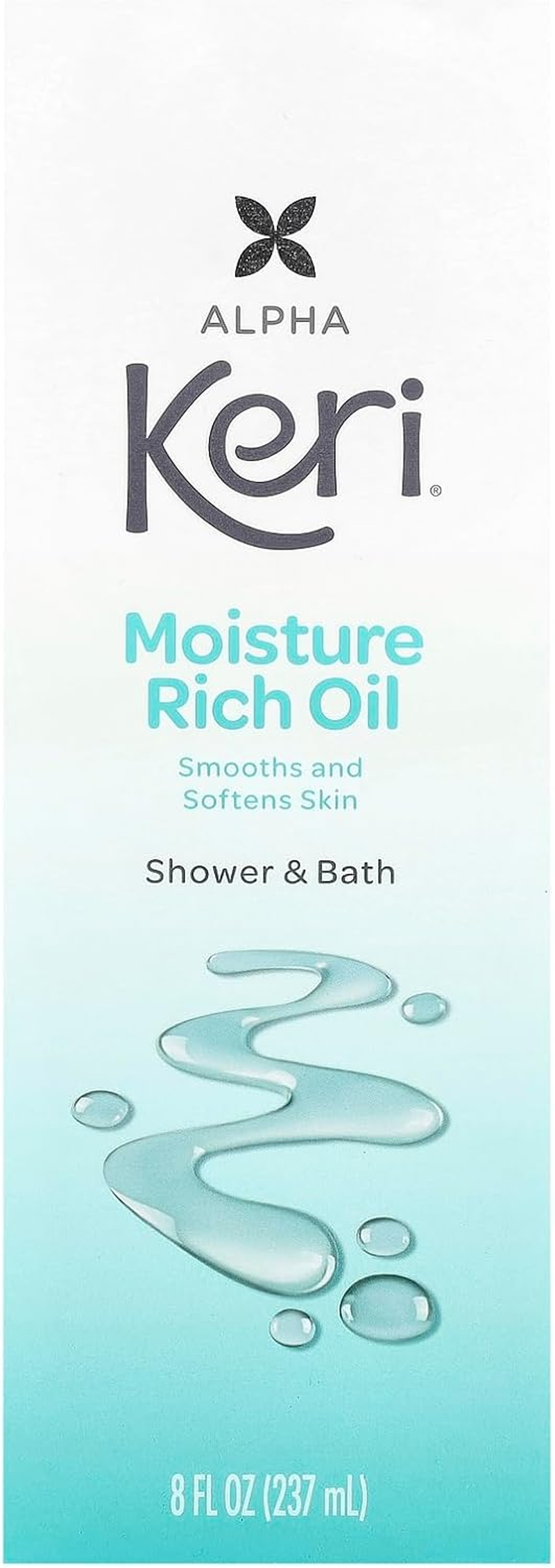 Keri Moisture Rich Shower & Bath Oil, 8 Ounce image number 2
