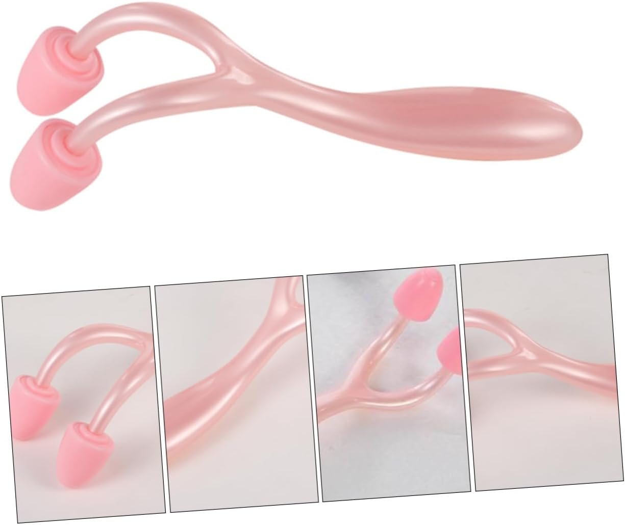 MERRYHAPY Nose Massager Roller 2Pcs Facial Beauty Tool Pink Nose Roller and Bridge Correction Suitable for Women Daily Skin Care Use image number 4