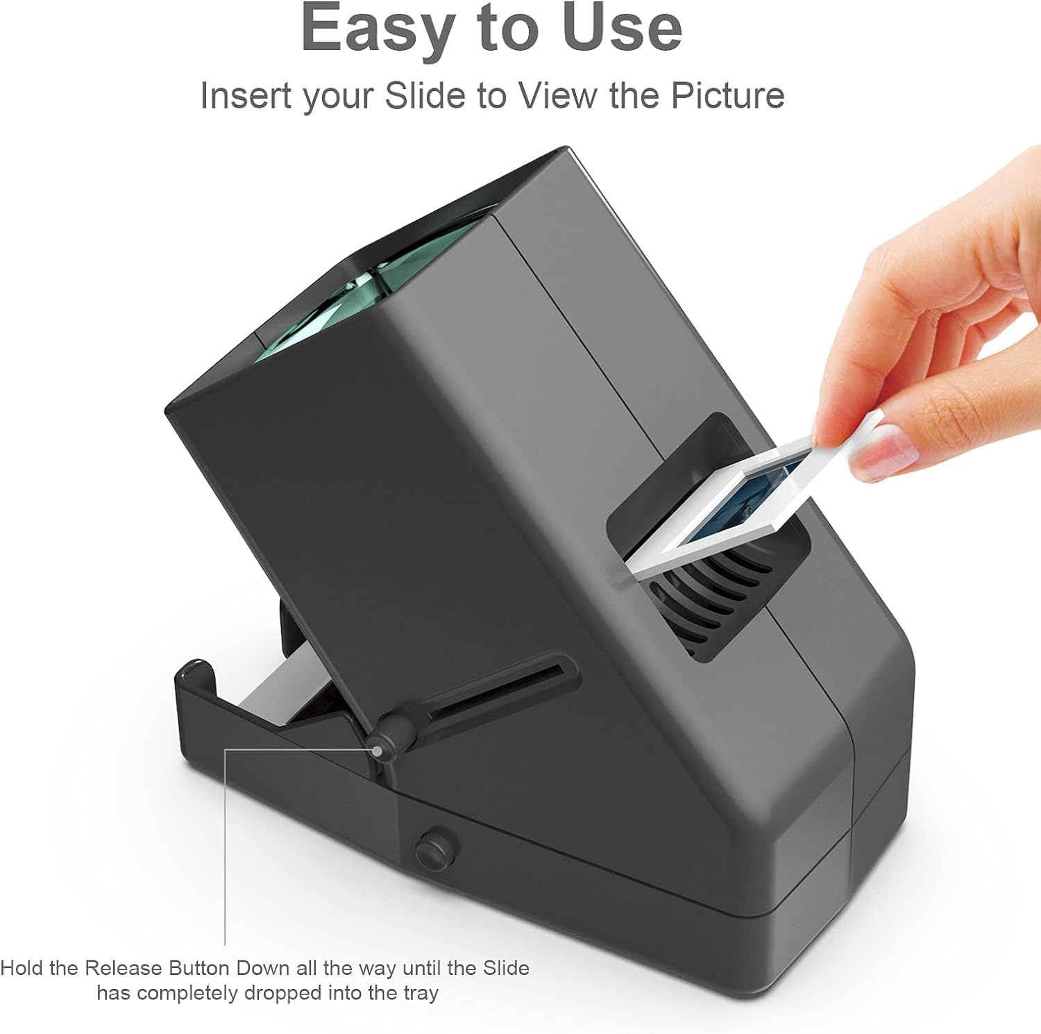 35Mm Slide Viewer, 3X Magnification, USB Powered/Battery Operation-For 35Mm Slides & Positive Film Negatives (4AA Batteries Included) image number 4