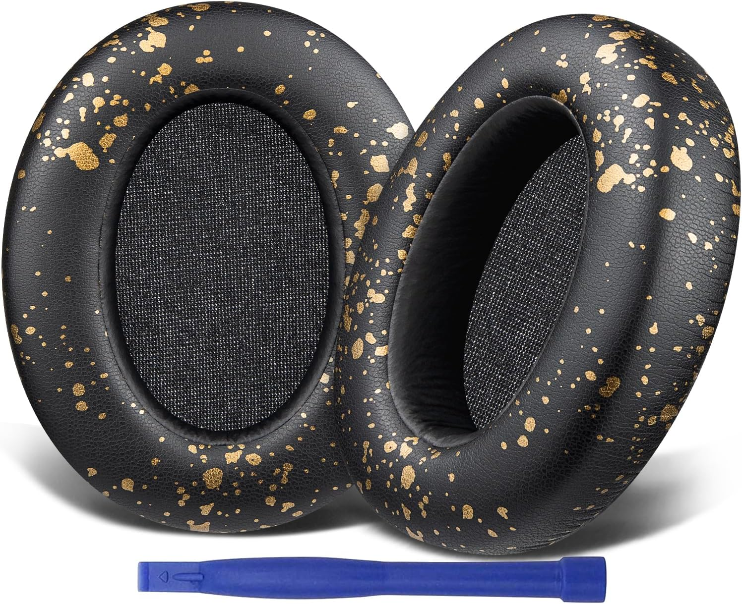 SOULWIT Earpads Cushions Replacement for Sony WH-XB910 XB910N Extra Bass Noise Cancelling Headphones, for Sony WHXB910N Wireless Bluetooth Headset, Ear Pads with Softer Protein Leather - Black