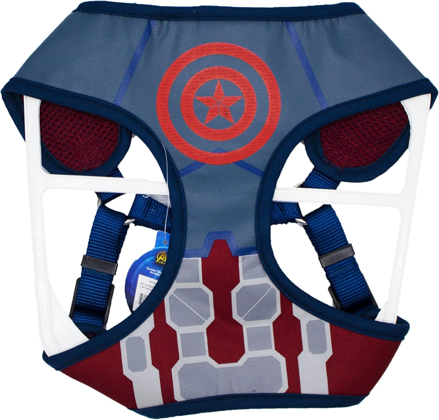 Marvel Comics Captain America Dog Harness, Small | Best Avengers Infinity War Harness for All Small Dogs