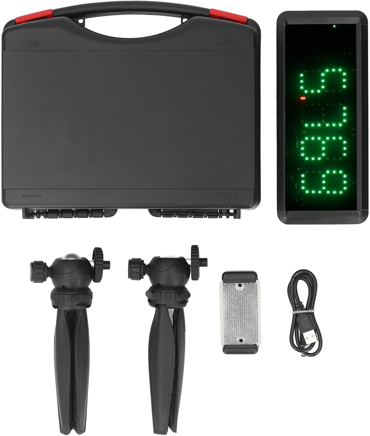Wireless Timer, Automatic Reset Battery Powered Race Clock Skating Track and Field Running for Sprints Racing Timer Stopwatch with Reflector and Floor Stand for Motorcycle image number 5