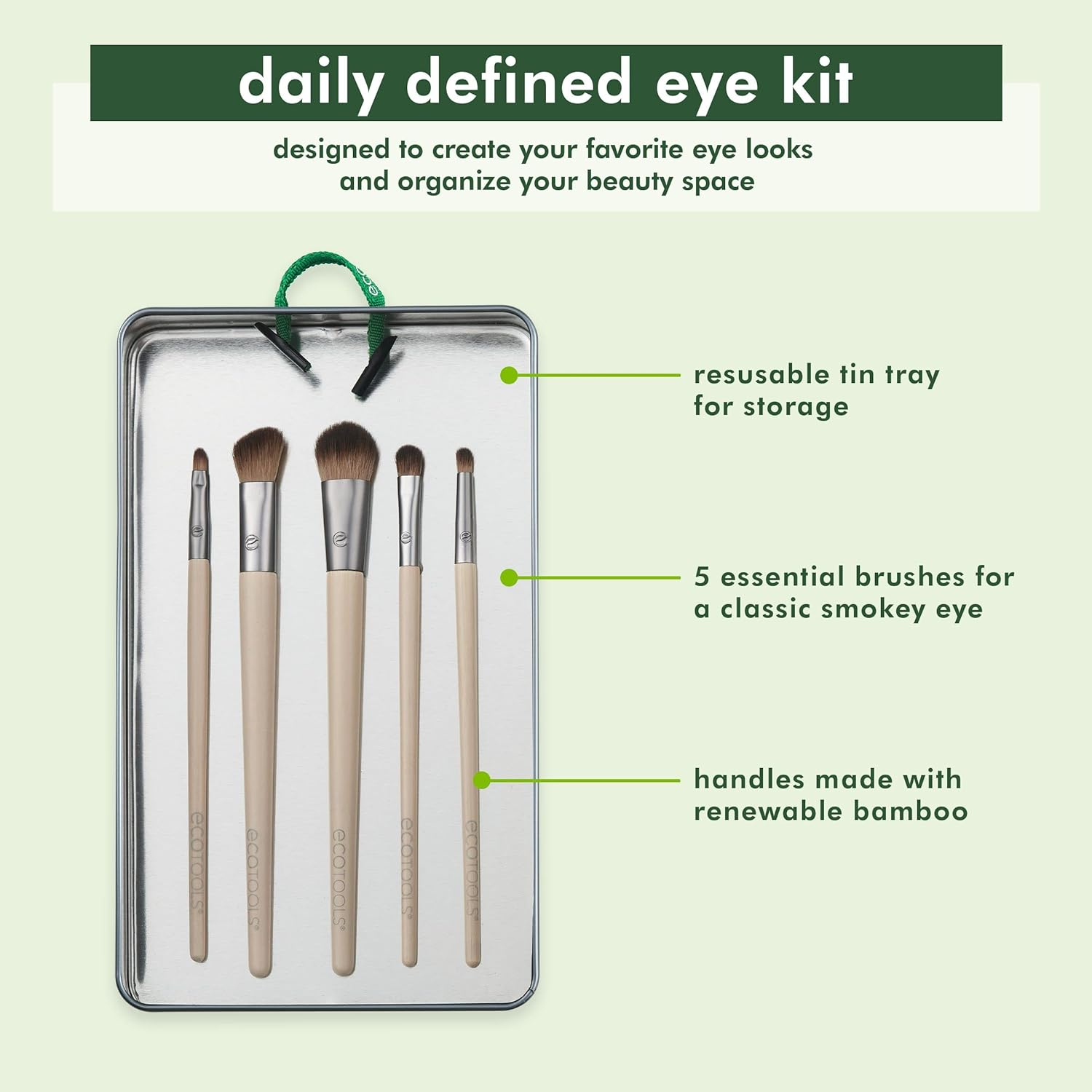 Eco Tools Daily Defined Eye Brush Kit image number 4