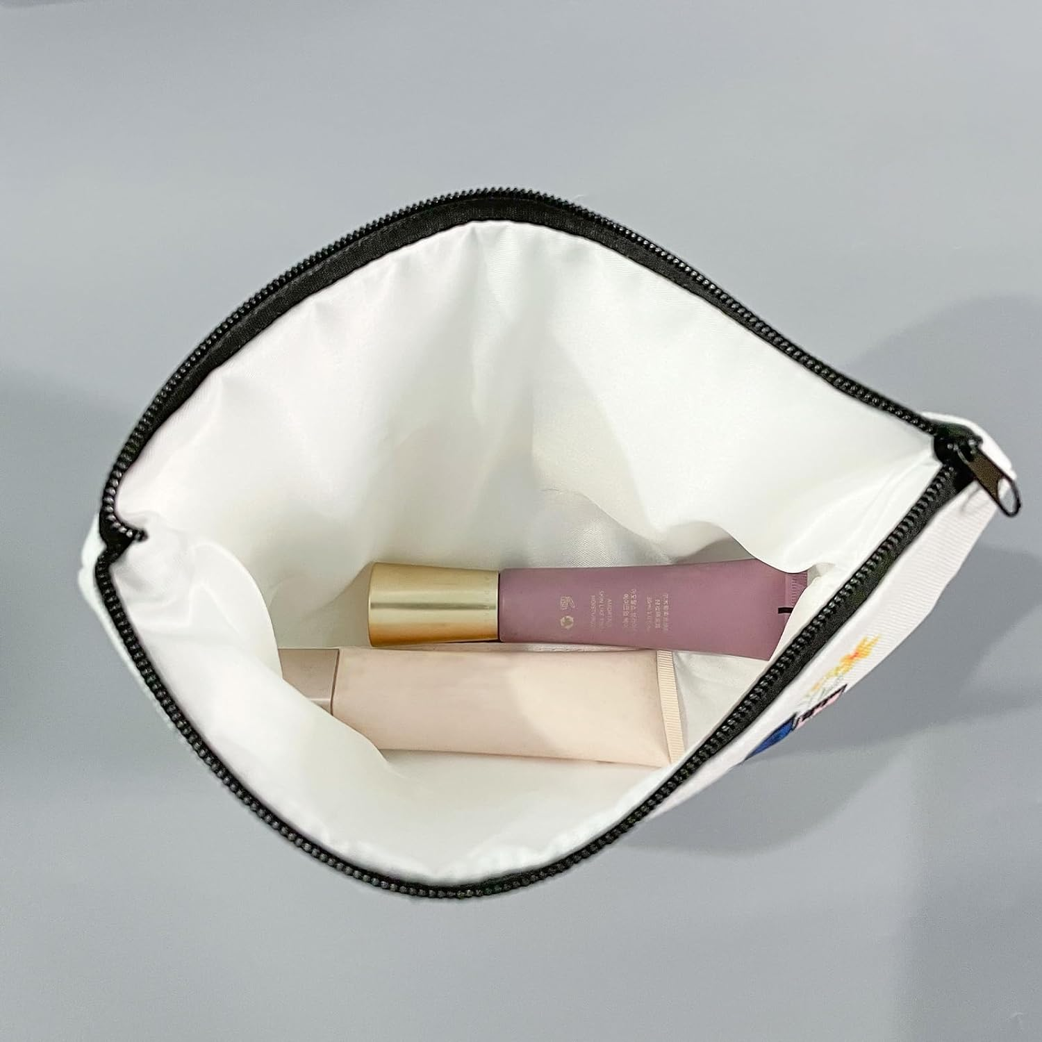 Cat Lover Gift Hi Black Cat Makeup Bag Pouch Bag Kitty Kitten Cosmetic Bag Cat Owner Gift (Hi Cat MB-AU) image number 4