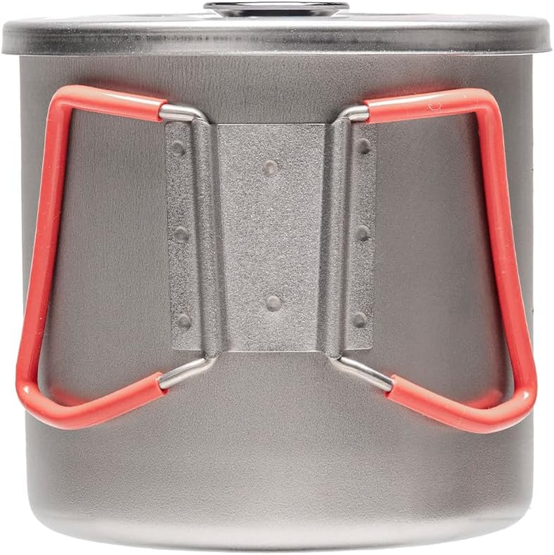 EVERNEW Titanium Lightweight Pasta Camping Pot with Strainer Lid, 1000, Medium