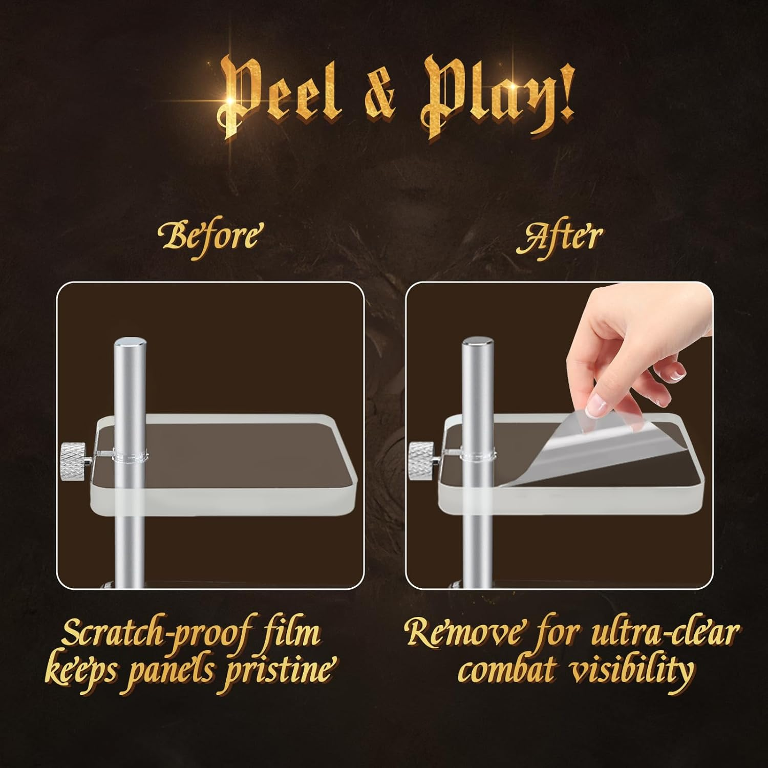 Byhoo 2 PCS DND Flying Miniatures Combat Risers, Adjustable Acrylic Platforms & Flight Stands for Epic Battles, Versatile DND Miniatures Display Risers, Essential DM Supplies & RPG Accessories