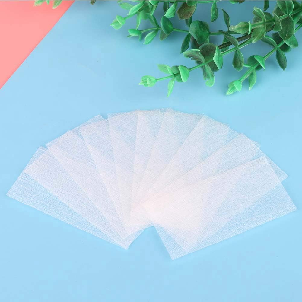 Fiberglass Nail Extension, 10Pcs Fast Extension Fiberglass Modeling Manicure Tool for Silk Fiberglass Nail Care Nonwoven Nail Wrap Stickers French Nail Warp image number 3
