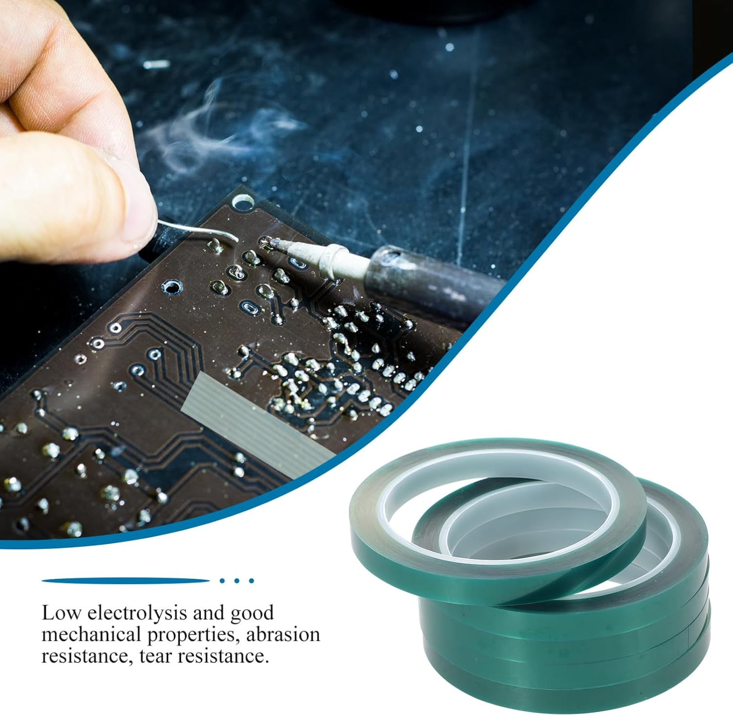 GLEAVI 5Rolls High Temperature Resistant Sublimation Masking Tape Pet Material for Projects Versatile Usage Easy to Cut for Heat Transfer Applications image number 4