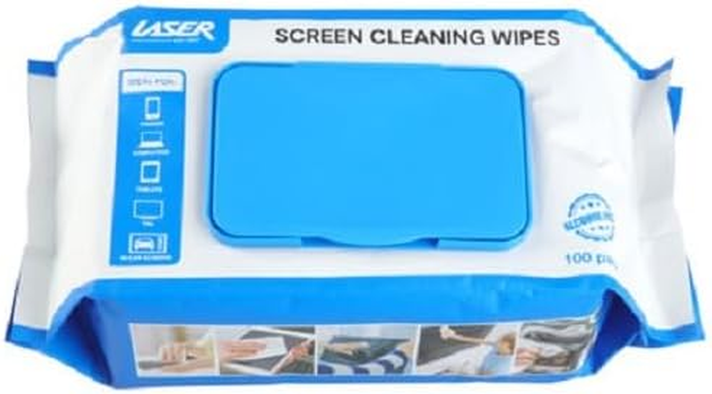 Laser Clean Range 100 Screen Computer Wipes