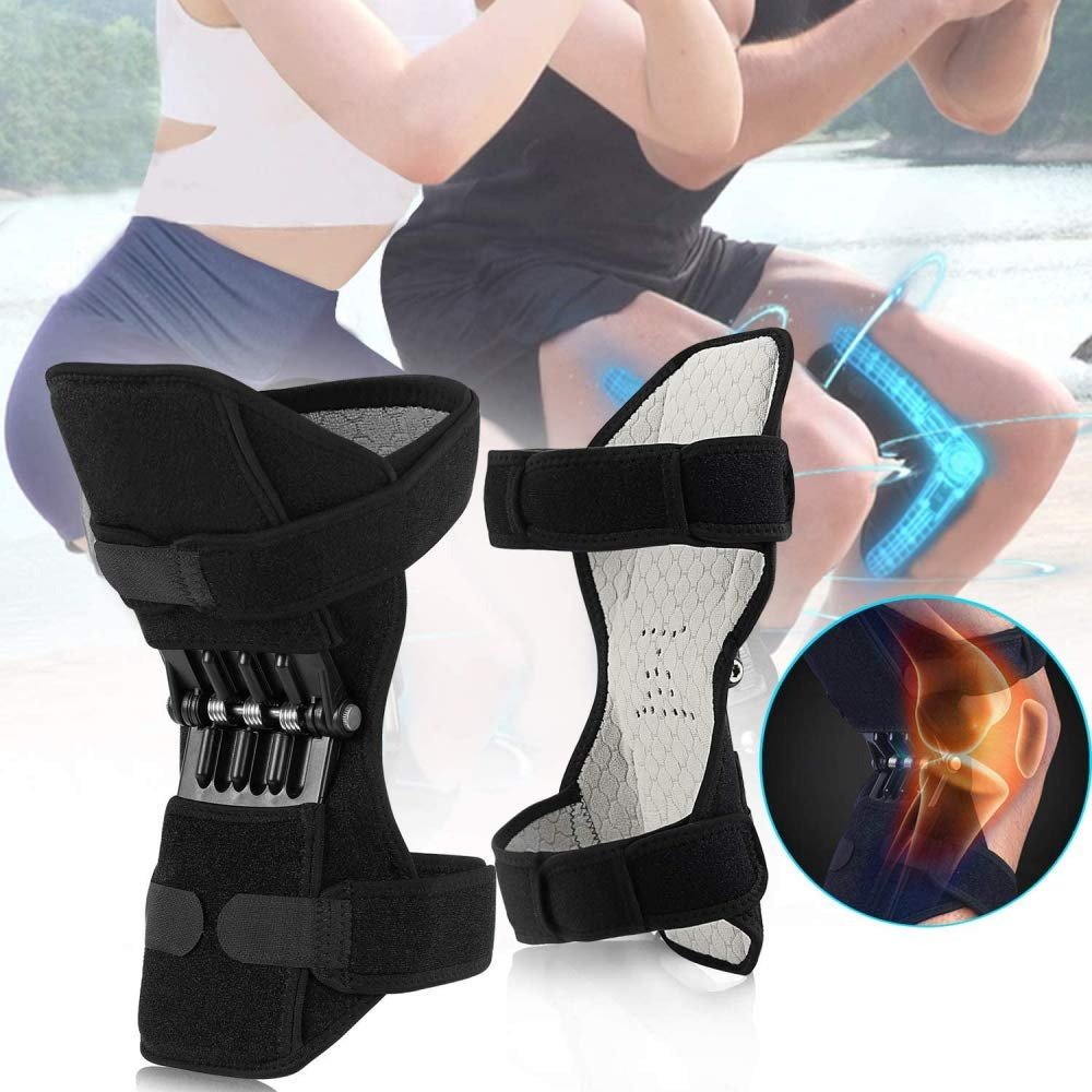 Climbing Booster, Knee Booster Joint Support Pad Spring Knee Strap Brace Knee Pad Mechanical Thin Lifter for Hiking, Running, Stair Climbing, Gym Squats image number 2