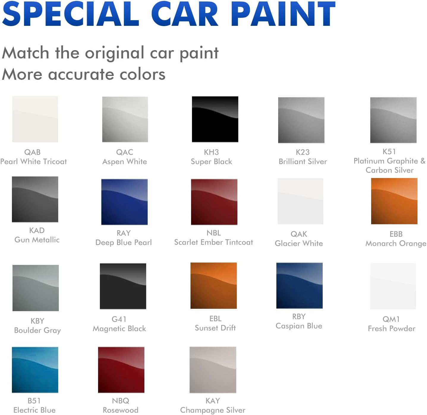 KBY Boulder Gray Touch up Paint Compatible with Nissan, DIY Car Paint Scratch Repair, Automotive Paints, Quick & Easy Fix Scratch Repair for Rogue/Pathfinder/Frontier/Kicks/Murano