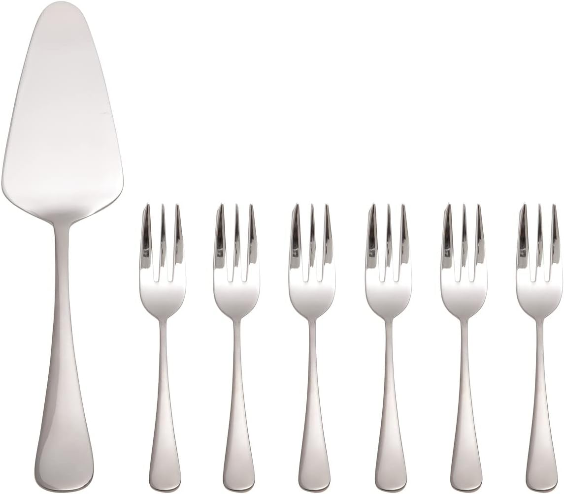 Maxwell & Williams Cosmopolitan Cake Server & Fork 7Pc Set Gift Boxed