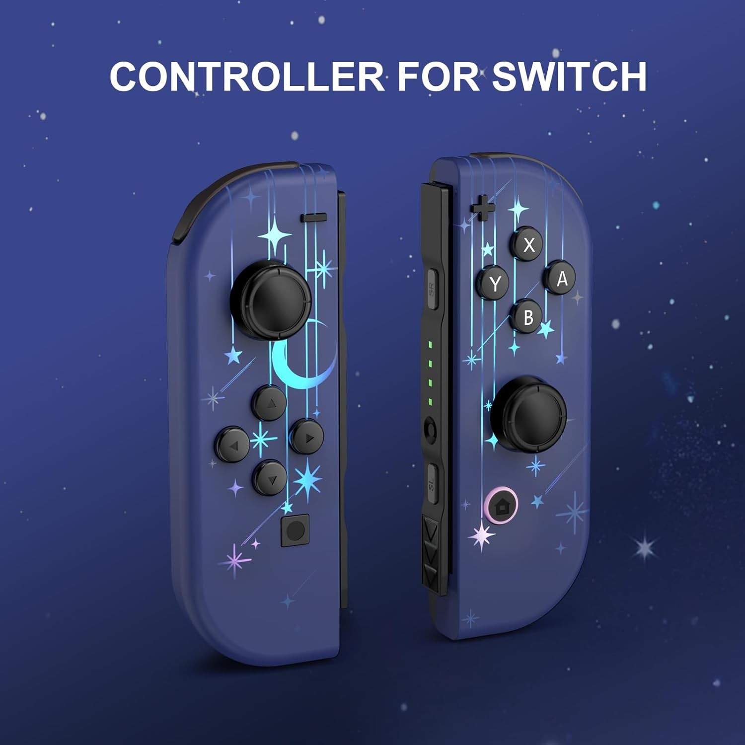 Lungdongquest Wireless Controller Compatible with Switch Oled/Lite, Joypad Replacement for NS Console, Switch Controller with 7 Colors RGB Light Effect image number 2