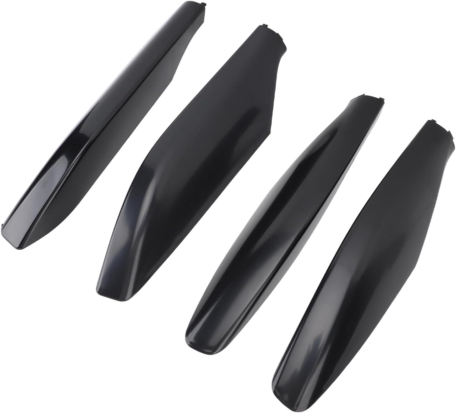 4PCS Roof Rack Rail Cover, Roof Rack Rail End Cover Shell Replacement for Land Cruiser Prado FJ120 2002 to 2009, Roof Cargo Rail Rack End Cap Cover Shell Trim (Glossy image number 2