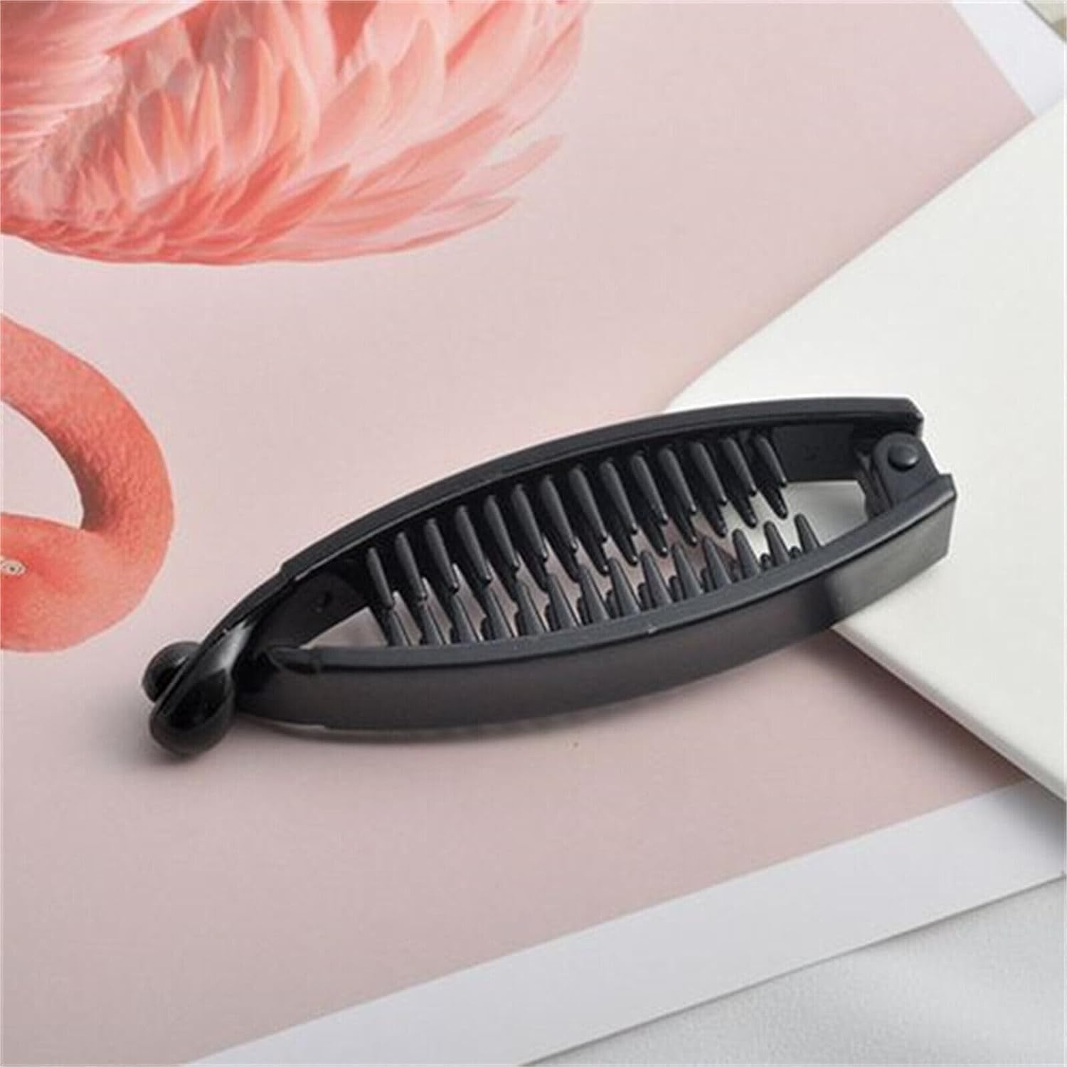 1Pc Black Woman'S Banana Hair Clips Twisted Clips Hair Clips Hairpins Hair Accessories image number 2