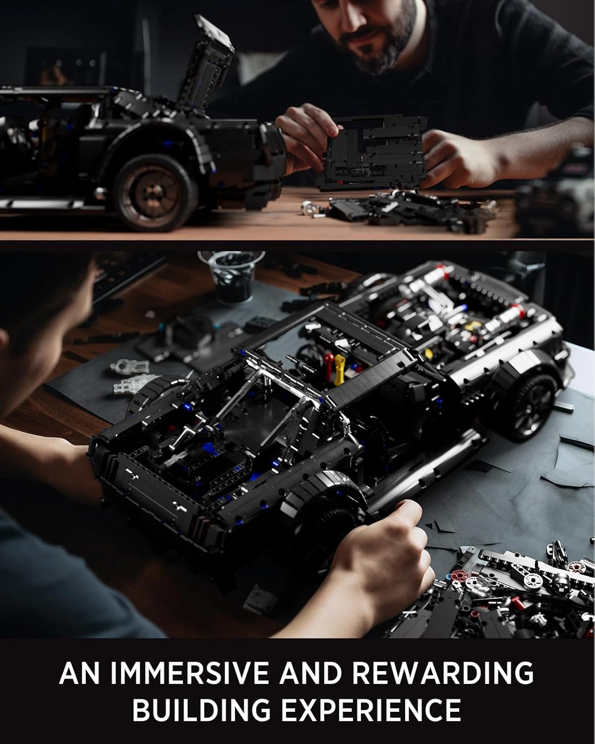 Nifeliz HOONIKEN Model Car Set, Colletible Building Toy for Adults, for Car Lovers and Muscle Car Fans (3141 Pieces