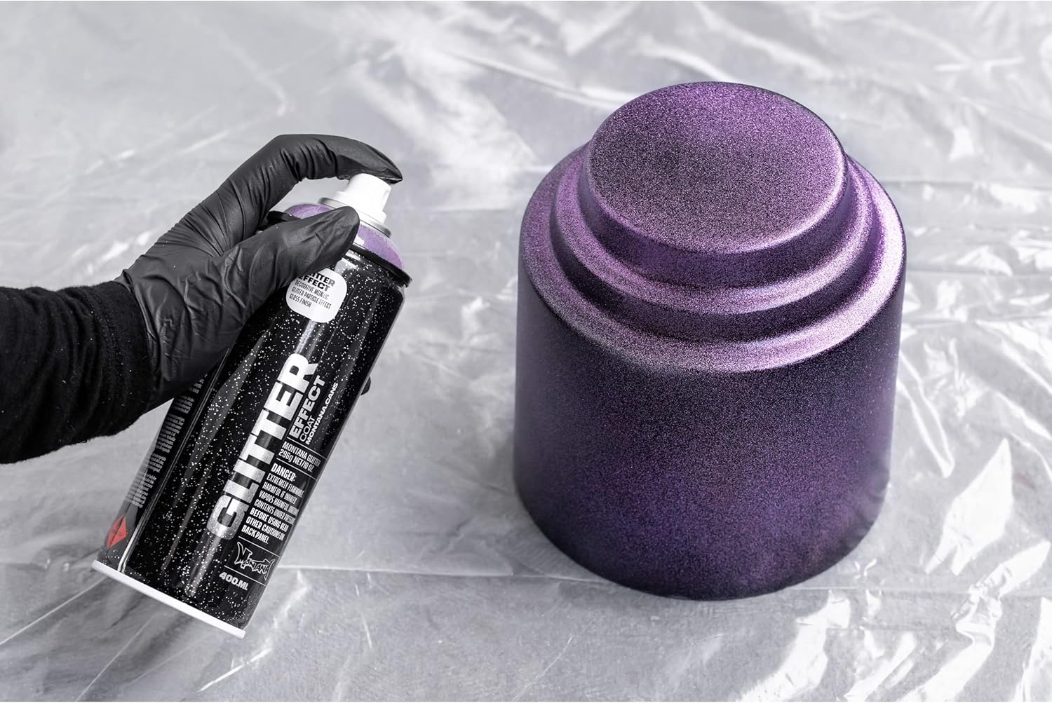 MONTANA CANS GLITTER EFFECT AMETHYST 400ML image number 2