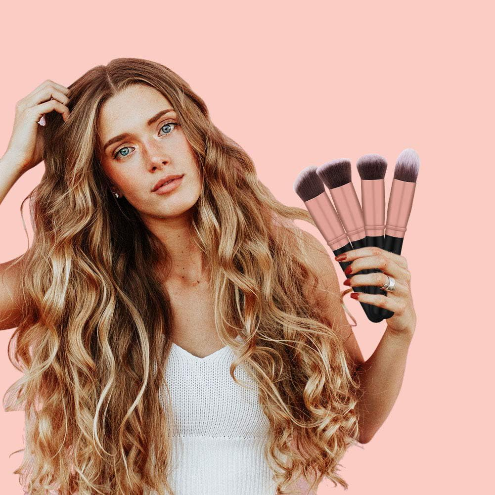 DEWYDREAMS Makeup Brush Set 18 Pcs Premium Synthetic Foundation Powder Concealers Eye Shadows Blush Makeup Brushes with Black Case image number 1