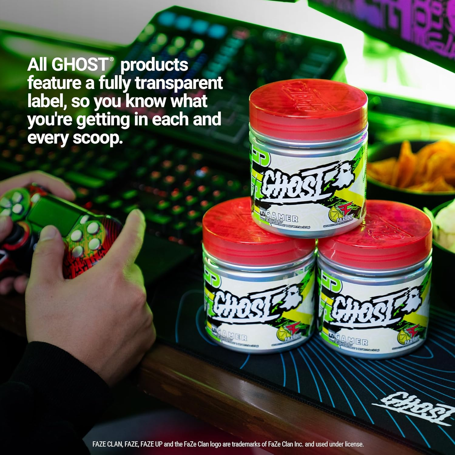 Ghost Gamer Faze up Energy Powder 210 G, 40 Servings image number 4