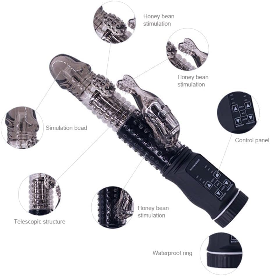 Rabbit Toys Rechargeable Adult Toys Adult Sensory Toys for Women - Female Sex Pleasure Devices Purple Powerful Tongue and Licking G Toys for Female Couples Panty Stimulation image number 4