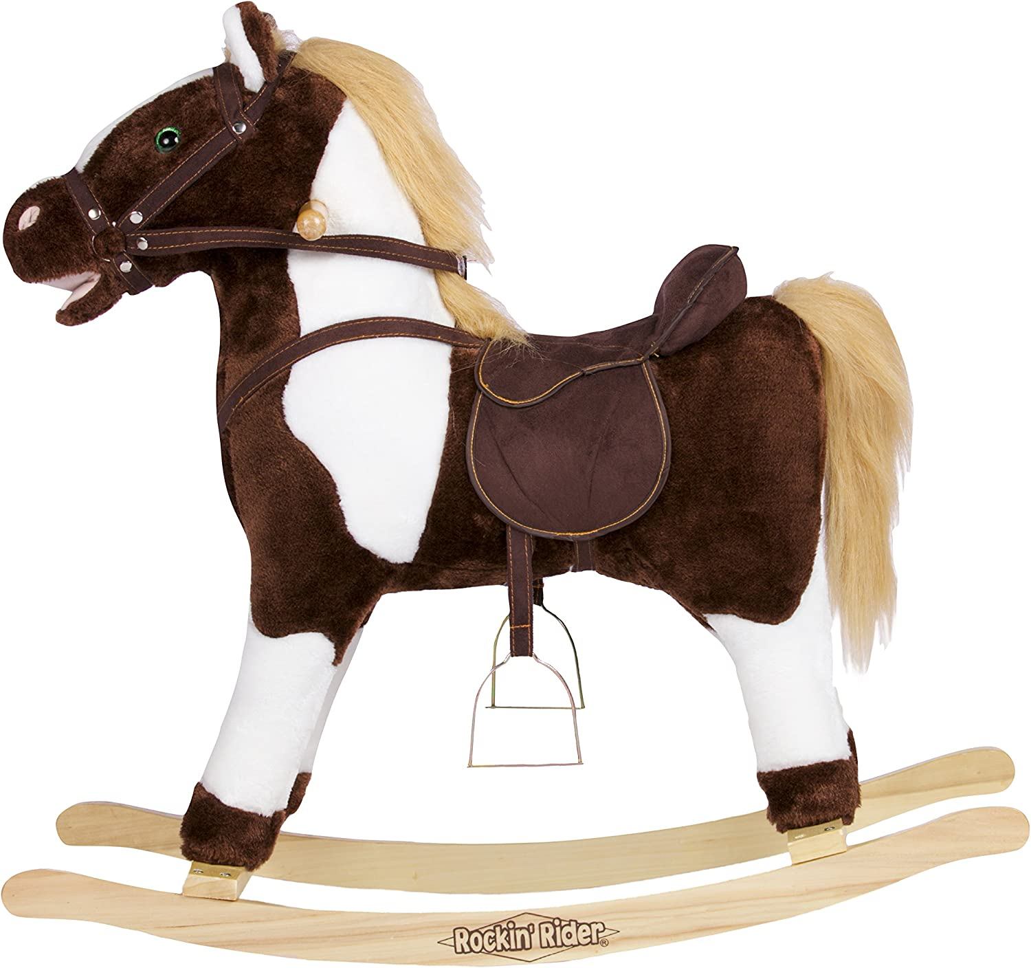 Rockin' Rider Tex Rocking Horse Toy, Blue image number 1