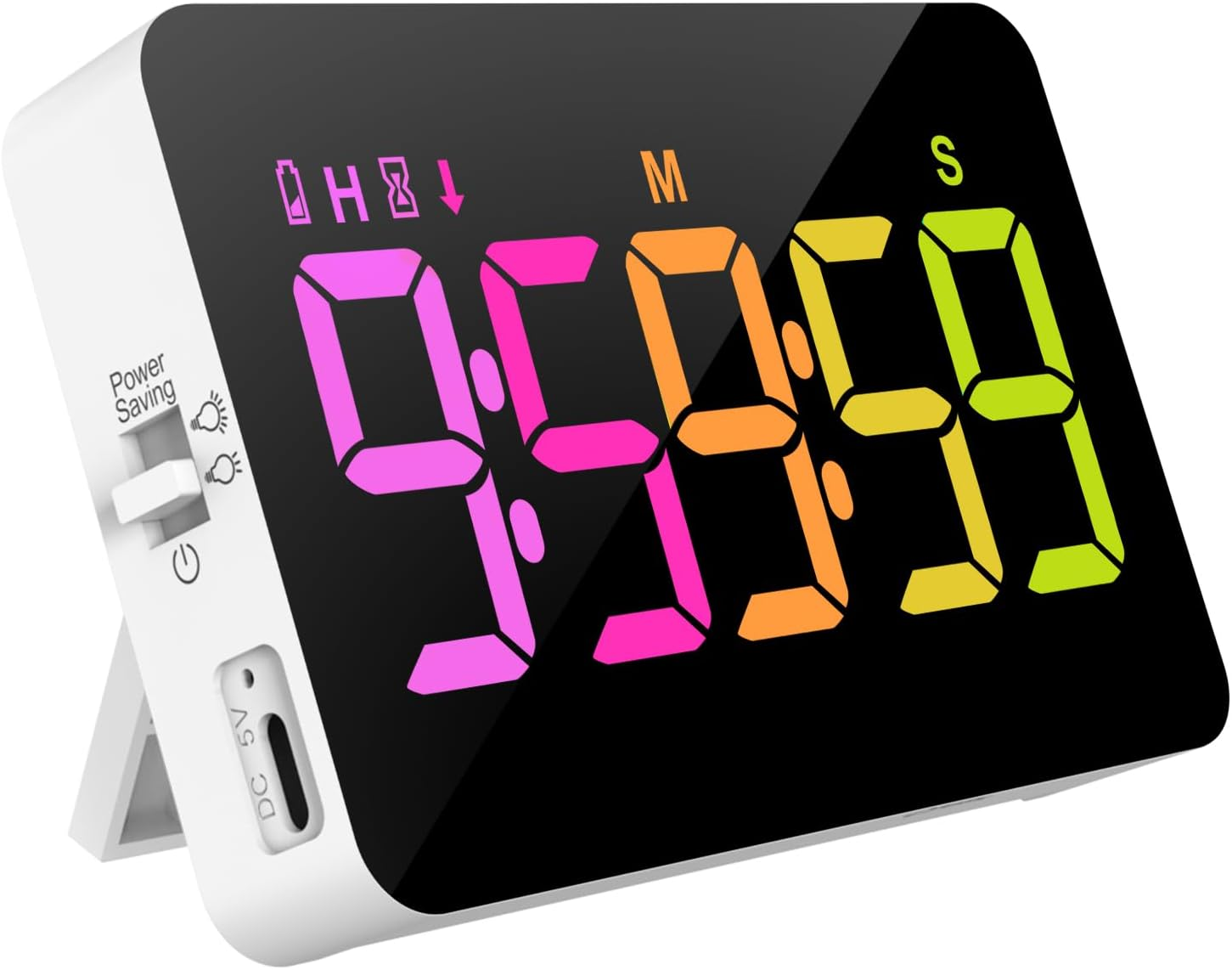 Kitchen Digital Timer, Count down Up, Rechargeable, Vibration Mode Adjustable Volume and Brightness LED Display, Time Management Cook, Desk, Kids Adults Study Teaching, Kitchen Gadgets image number 5