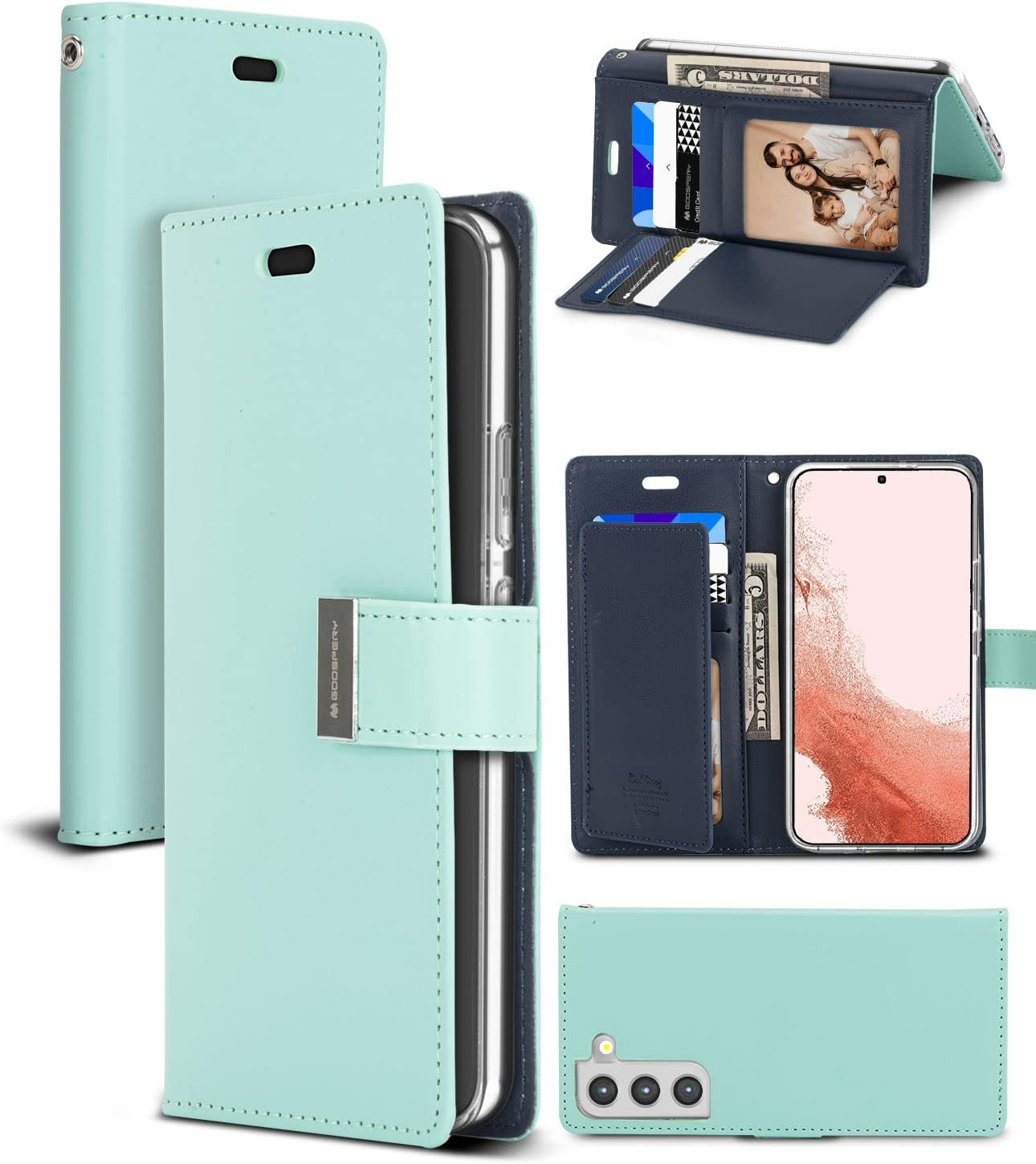 Rich Diary Case for Galaxy S22 plus - Rose Gold - Brown image number 3