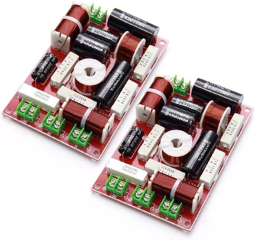 2PCS 3 Way 200W 3 Unit Speaker Frequency Divider Home Theater Filter Circuit Hifi Stereo Audio Crossover Filters image number 1