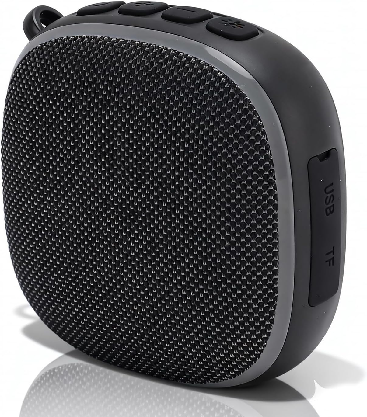 Magnetic Bluetooth Speaker, IPX5 Waterproof Portable Small Golf Speaker with RGB Light, Support TF Card, Built in Mic, for Shower, Outdoor (Black)