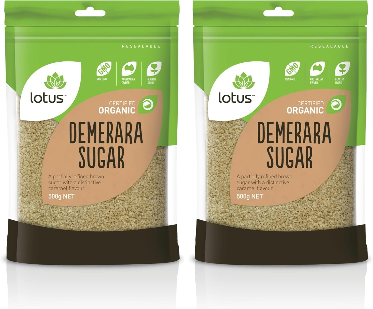 Lotus Organic Demerara Sugar, 500 G image number 1