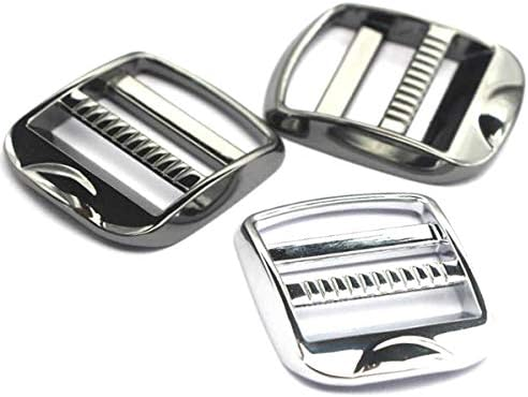 DGOL 10 Pcs 1 Inch Metal Zinc Alloy Ladder Lock Slider Adjustable Webbing Strap Release Buckles (Golden) image number 6