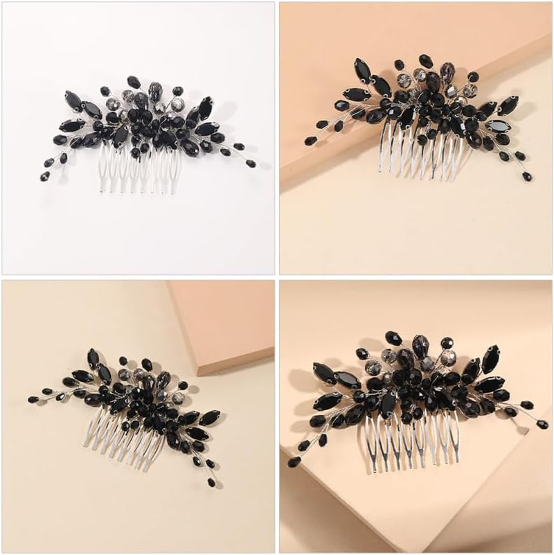 AUTSUPPL Hair Accessories for Women Comb Prom Headpiece Women Hair Clips Hair Bobby Pins Golden Hair Accessories Hair Accessories for Bride Wedding Hair Accessories for Brides Metal image number 2