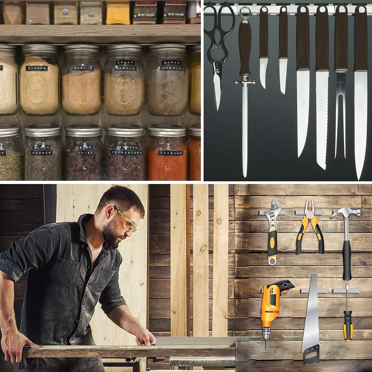 Powerful Neodymium Bar Magnets, Rare-Earth Metal Neodymium Magnet - 60 X 10 X 3 Mm, Pack of 24 image number 5