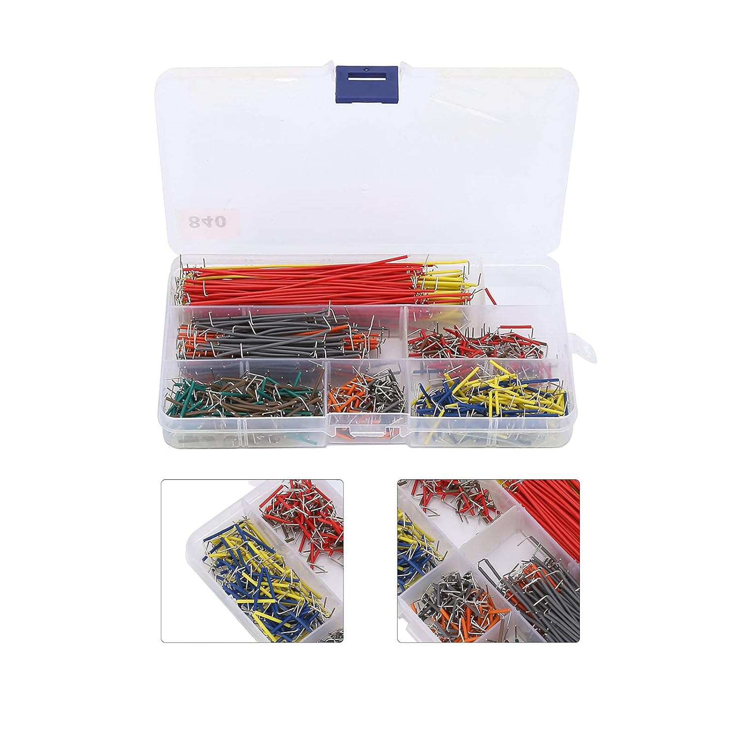Haofy Conductive Jumper Wire Kit - 840Pcs Colorful Pins for Electronic Components, Computers, and PCB Engineering Projects