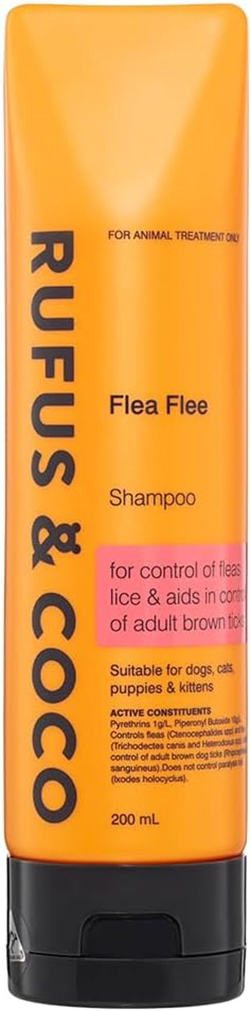 Rufus & Coco Flea Flee Treatment Shampoo for Dogs and Cats 200 Ml image number 3