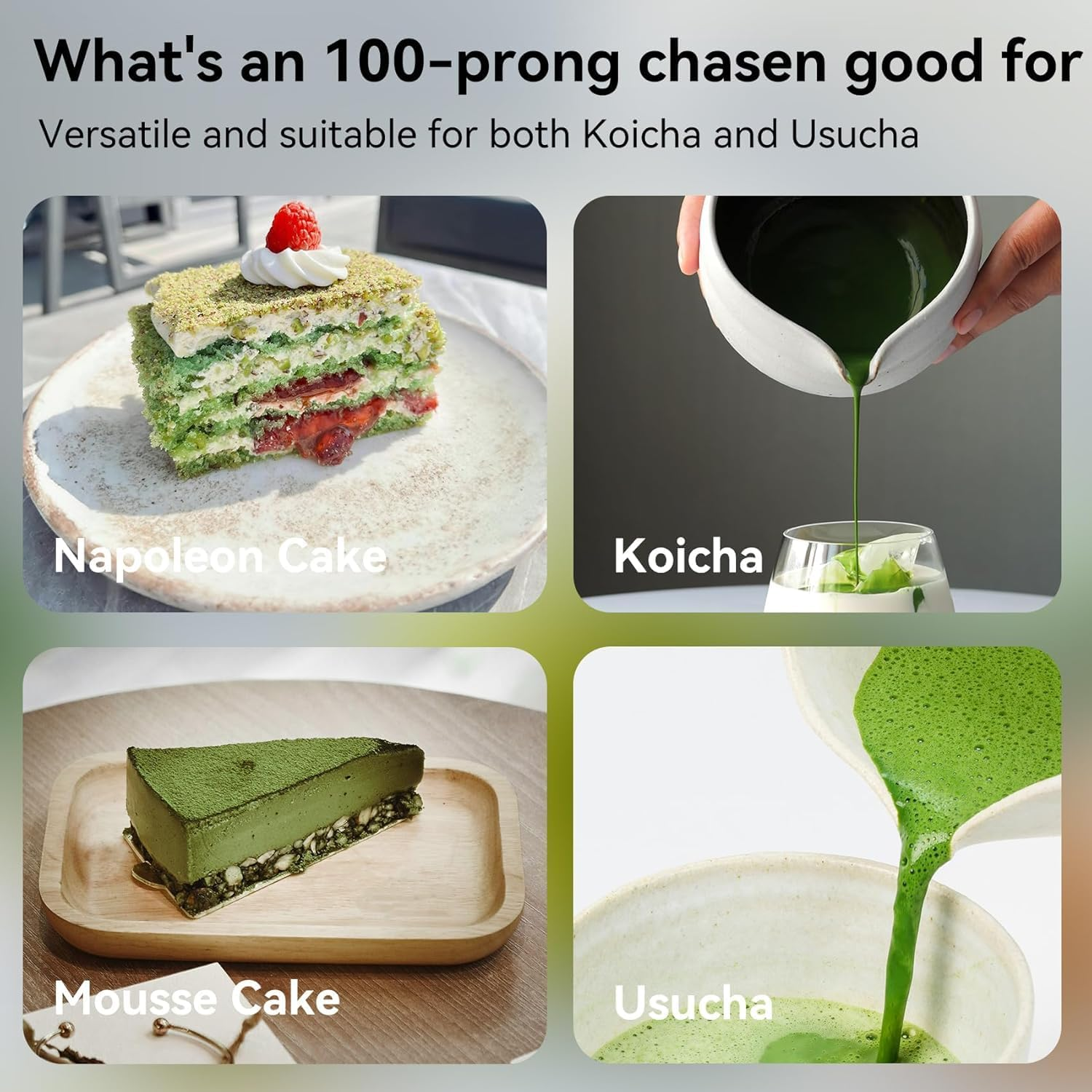 Handcrafted Golden Bamboo Matcha Whisk, Traditional Japanese Chasen Matcha Stirrer (Bamboo) image number 3