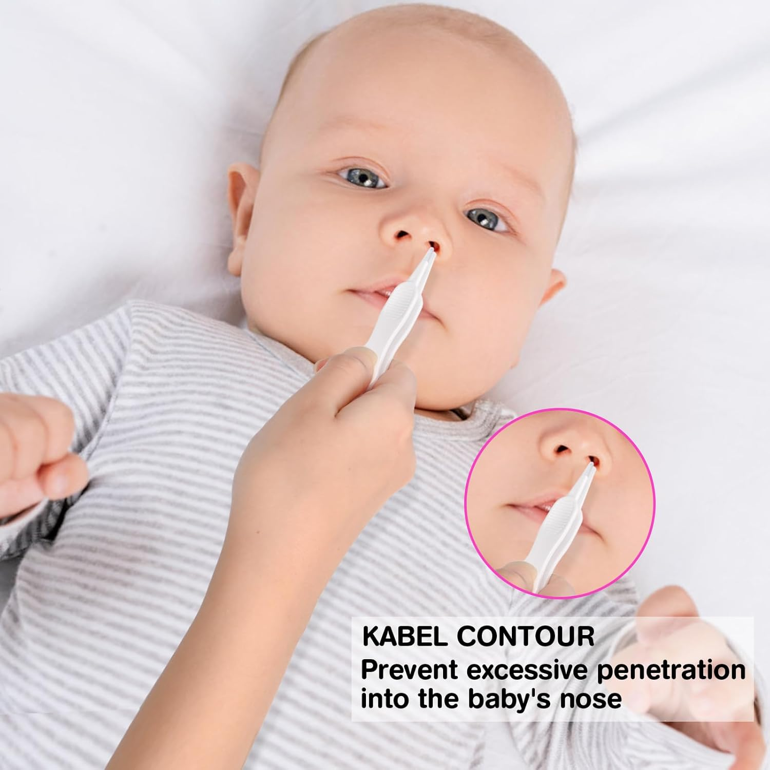 Kinggrand Kitchen 3 in 1 Baby Nose and Ear Cleaner Tool Nose Cleaning Tweezers Baby Nose Picker Dual Earwax and Snot Removal Baby Must Have Items (Blue)