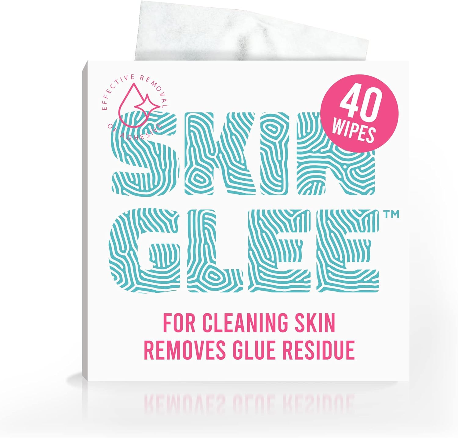 NOT JUST a PATCH Skin Glu Skin Prep Wipes (40 Pack) - Pre-Cgm Skin Barrier Wipe - Hypoallergenic Latex Free Skin Prep Protective Wipes for Sensitive Skin