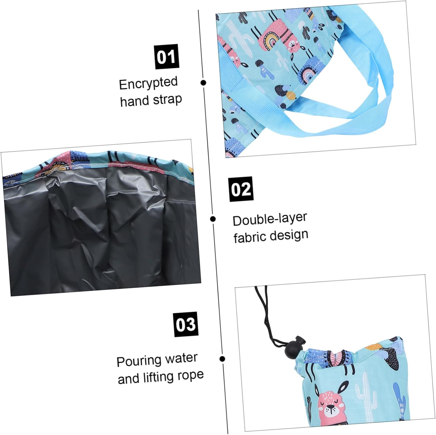 PLAFOPE Foldable Foot Soaking Bath Basin Multi-Use Soaking Bucket for Home Travel image number 3