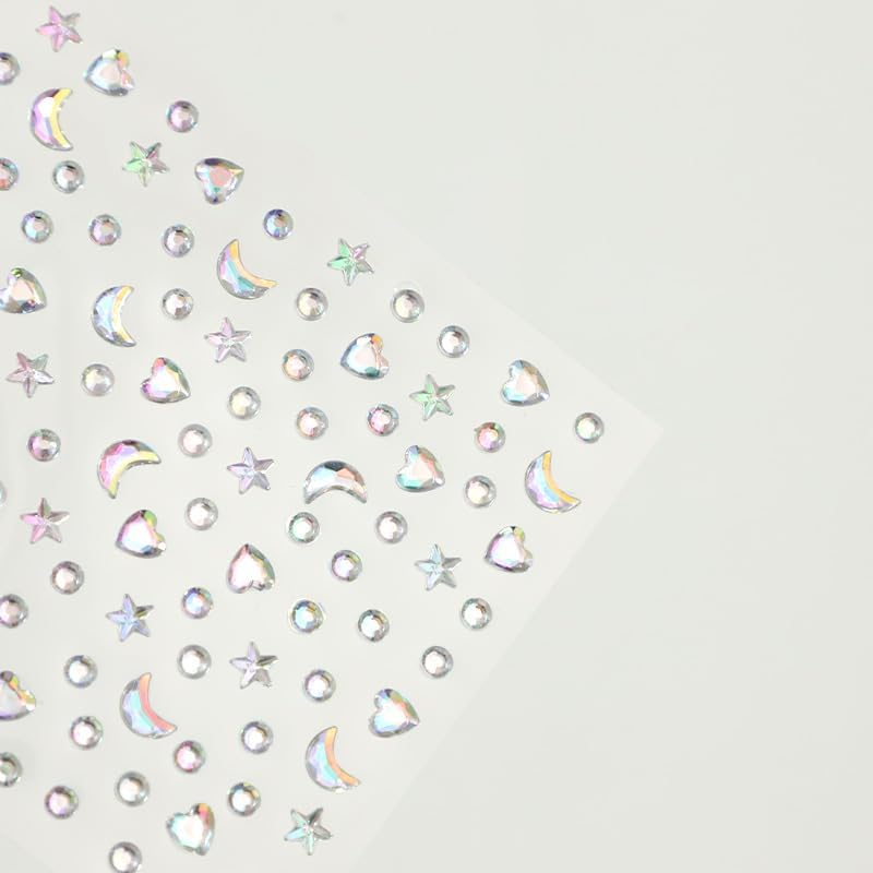 516 Pcs Self Adhesive Face Gems and Pearls for Makeup, Festival Jewels, Hair Gems, Rhinestone Stickers for Face, Eye, Makeup, Body