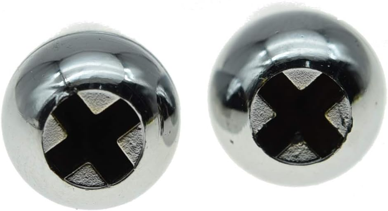 KAISH 2Pcs Guitar 5 Way Pickup Switch Tip Switch Cap Switch Knob for USA Strat/Stratocaster Chrome