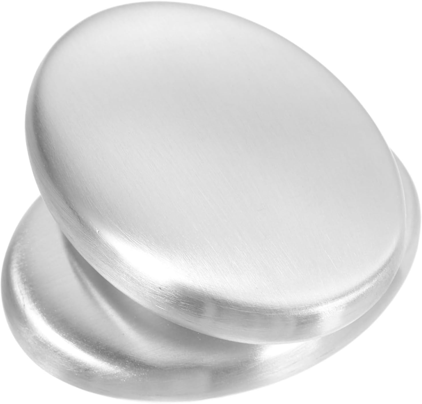 TOPPERFUN 2Pcs Stainless Steel Odor Remover Soap Odor Absorber for Hands Kitchen Travel Friendly Stainless Steel Soap for Fresh Smelling Hands after Cooking