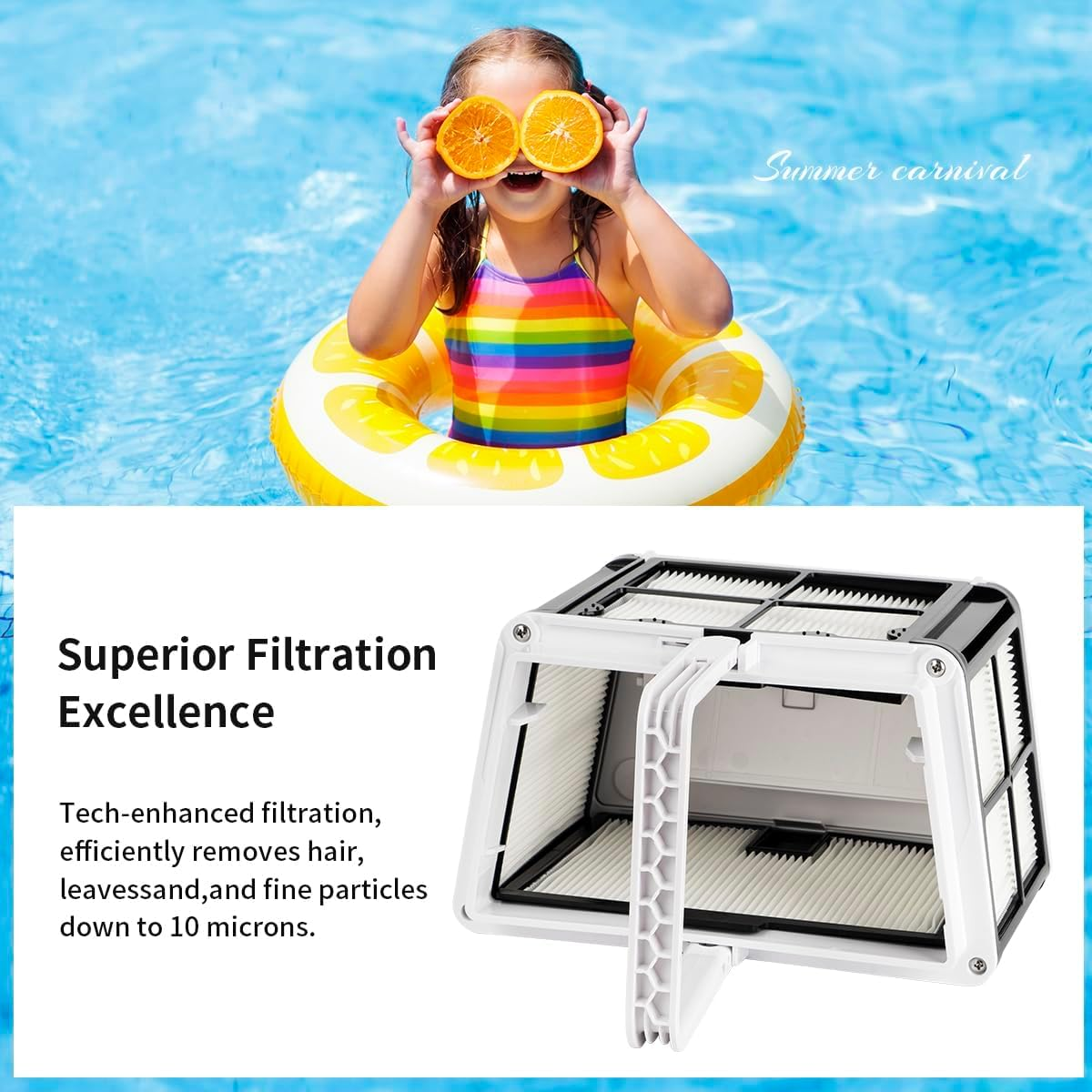 Wuyan Ultra Fine Filtration Basket Compatible with Dolphin Robotic Pool Cleaners,For S50, Active 10, Echo, Nautilus CC, Encore, E10,Part Number: 9991460-R1 image number 5